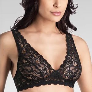 HANRO Luxury Moments All Lace Soft Cup Bra 34C NWOT